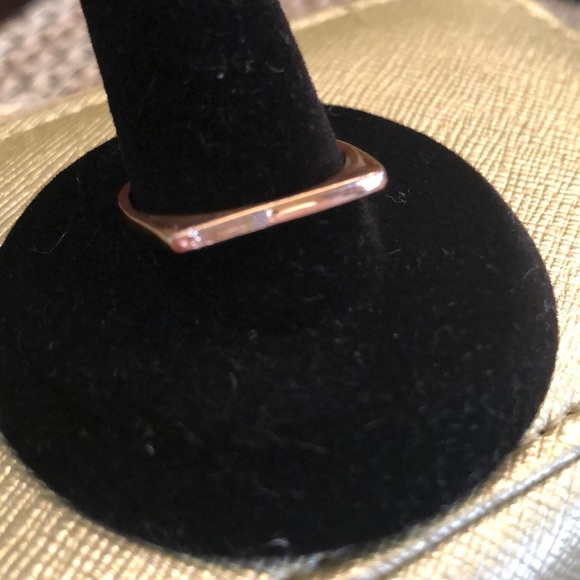 Alexa Leigh Diamond Baguette Eugene Ring 14k - Picture 2 of 6